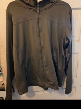Women's Olive Green Full-Zip Jacket